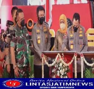 Tujuh Gedung dan Fasilitas Baru Polda Jatim Dari Dana Hibah Pemprov Jatim Diresmikan Penggunaannya Oleh Kapolri dan Gubernur Jatim