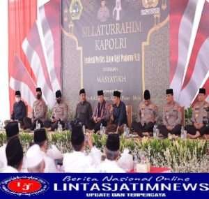 Kapolri Silaturahmi dengan Masyayikh dan Sesepuh Ponpes Al Falah Ploso Kediri