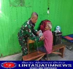 Warga Manfaatkan Posko Kesehatan TMMD