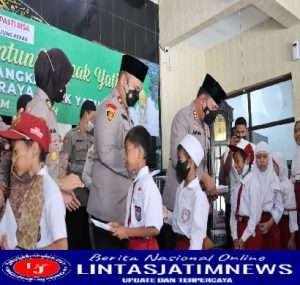 Polres Pelabuhan Tanjung Perak Gelar Do’a Bersama dan Santuni Anak Yatim, Sambut Hari Asyurro, 10 Muharram 1444 Hijriah