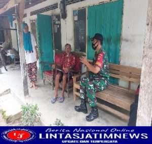 Babinsa Ajak Warga Binaan Sukseskan Vaksin Booster