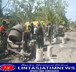 Waktu Terus Berkurang TNI Dan WArga Jerukan Tancap Gas