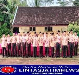 Babinsa Koramil 0806/07 Watulimo Hadiri Upacara Hari Pramuka Ke-61 Tahun 2022