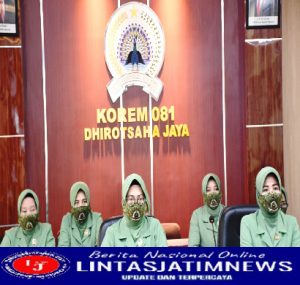 Persit Kartika Chandra Kirana Koorcab Rem 081 ikuti Webinar Pencegahan Stunting