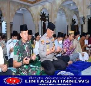 Menyambut HUT Kemerdekaan RI Ke-77 Tahun 2022, Dandim 0801/Pacitan Hadiri Acara Doa Bersama