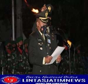Jelang HUT Ke-77 RI, Danrem Kolonel Deni Pimpin AKRS di TMP Madiun
