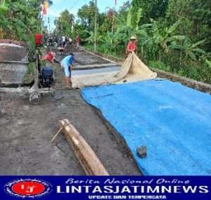 Hasil Kerja Coraan Satgas TMMD di Tutup Terpal