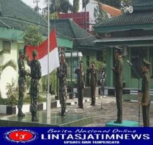 Dandim Ngawi Pimpin Upacara Peringatan Hari Kemerdekaan RI Ke-77