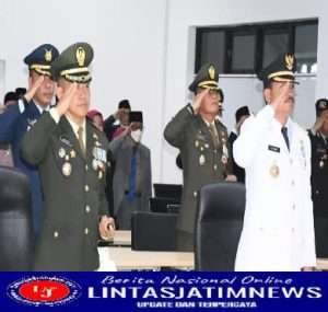 Danrem 081/DSJ Ikuti Upacara Peringatan Detik-Detik Proklamasi di Istana Negara Secara Virtual