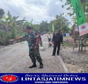 Jelang Berakhir TMMD Ke 114 Dansatgas Tinjau Ke lokasi Sasaran Fisik