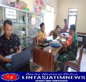 Posramil Gerih Laksanakan Komunikasi Sosial dengan Perangkat Desa