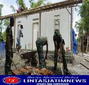 Satgas TMMD Ke 114 Kodim Ngawi Terus Kerjakan RTLH