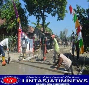 Pagi Cerah Mengiringi Semangat Awali Kerja Pengecoran Jalan