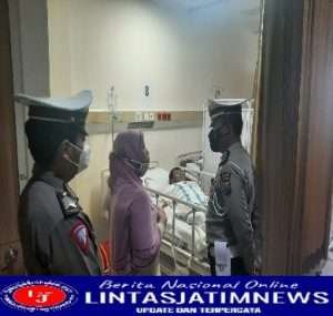 Bentuk Kepedulian Satlantas Polres Gresik, Anjangsana Korban Kecelakaan Lalu Lintas