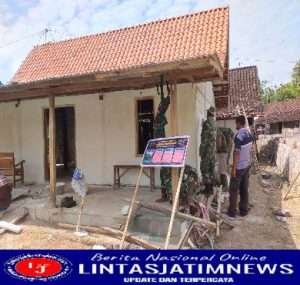 Satgas TMMD Ke 114 Ngawi, Sepekan Terakhir kebut Plester Tembok