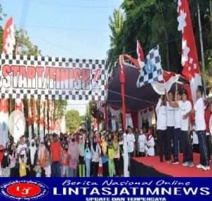 Jalan Sehat Meriahkan HUT RI Ke 77. Sehatkan Badan, Pulih Lebih Cepat dari Pandemi