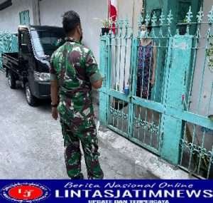 Kepedulian Babinsa Kemlaya berikan Obat kepada Warga yang Terpapar covid 19