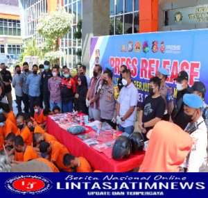 Pelaku Kejahatan, mulai dari Narkoba hingga judi berhasil di Gulung Polres Gresik