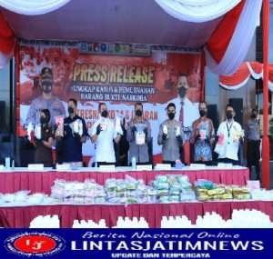 Jutaan Butir Obat Keras Hasil Sitaan Dimusnahkan Polda Jatim