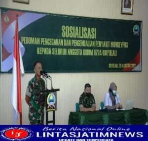 Kodim 0724/Boyolali Sosialisasikan  Penyakit  Monkeypox (Cacar Monyet)