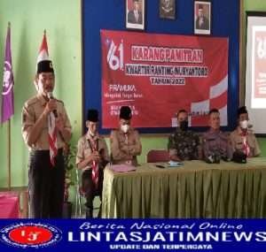 Serda Surono Hadir Mewakili Danramil dalam Pembukaan Karang Pamitran Kwartir Ranting Wuryantoro