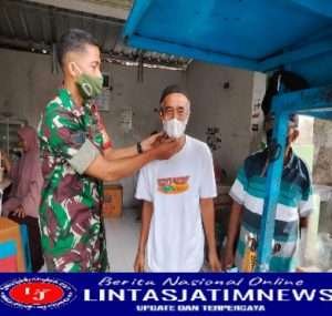 Sertu Widodo Punya Cara Tersendiri Dalam Mencegah Penyebaran Covid-19 di Wilayah Binaan