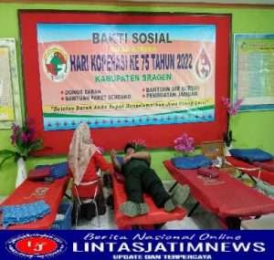 Anggota Koramil Sukodono  Mendonorkan Darahnya,”Satu Tetes Darah Bisa Menyelamatkan Nyawa