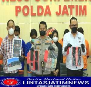 Jatanras Polda Jatim Ringkus Komplotan Penggelapan Gula 30 ton