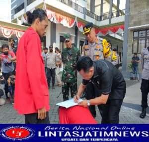 Dandim Bersama Kapolres Pacitan Pimpin Pengamanan Aksi Unjuk Rasa Tolak Kenaikan BBM