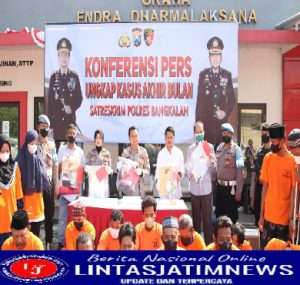 Polres Bangkalan Berhasil Ungkap 29 Kasus Selama Sebulan