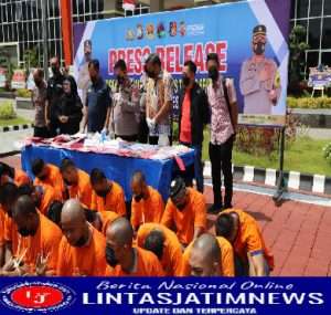Polres Gresik Berhasil Bekuk 48 Tersangka Narkoba dalam 12 Hari