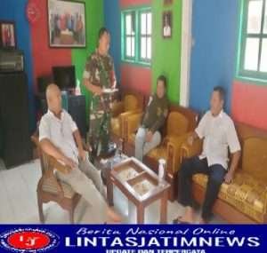 Bina Hubungan Baik, Babinsa Koramil 0801/01 Pacitan Anjangsana Perangkat Desa