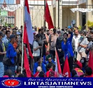 Aksi Unjuk Rasa Penolakan Kenaikan BBM di Jawa Timur Berjalan Aman dan Kondusif