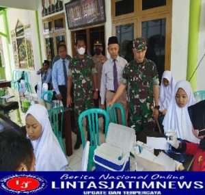 Sukseskan Program Pemerintah Terkait Vaksinasi Booster, Dandim 0802/Ponorogo Langsung Terjun Ke lapangan