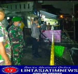 Gerak Cepat Babinsa Koramil 14/Gedongtengen di Lokasi Tanah Longsor