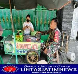 Serda Tito Sasar Komsos Dengan Pedagang Kaki Lima