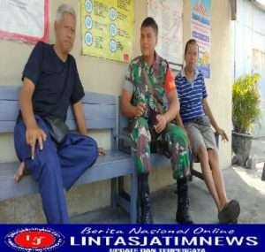 Babinsa Kratonan Jalin Komunikasi dengan Warga Binaan