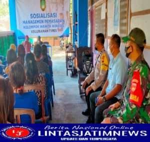 Babinsa Tipes Hadiri Sosialisasi Managemen Kelompok Wanita Winasis
