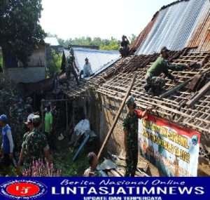 Kodim 0726/Surakarta Karya Bakti Bangun Rumah Warga Kedungwinong