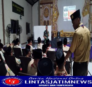 Kodim 0802/Ponorogo Berikan Materi Wawasan Kebangsaan Kepada Santri Ponpes Al Iman Ponorogo