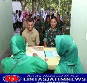 Persit KCK Cabang XXVII Kodim 0812 Lamongan Gelar Posbindu PTM