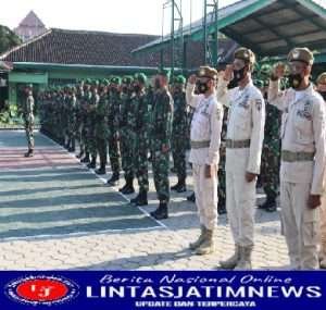 Dandim Ngawi Bacakan Amanat Pangdam V/BRW, Dalam Upacara Bendera di Makodim