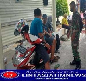 Warung & Kios Jadi Sasaran PPKM Babinsa Joyotakan