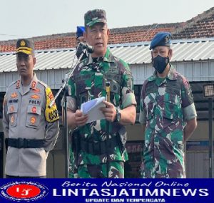 Danrem Kolonel Deni Pimpin Apel Sinergitas TNI-Polri di Madiun