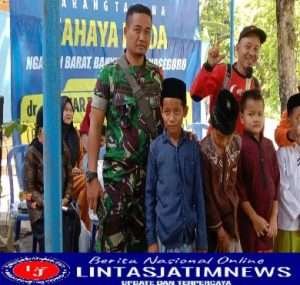 Peran Aktif Babinsa Dampingi Sunatan Massal