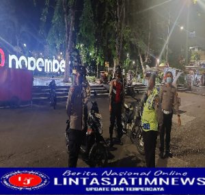 Polsek Tambaksari Patroli di Taman Mundu 10 November Tambaksari