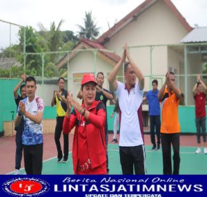 Tingkatkan Sinergitas, Dandim 0801/Pacitan Beserta Forkopimda Olah Raga Bersama