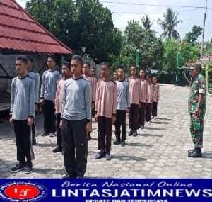 Santri Arroyan mendapatkan Pelatihan PBB Dari Babinsa