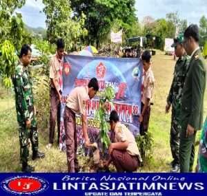 Sambut HUT TNI Ke-77, Kodim 0728/Wonogiri Gelar Penghijauan