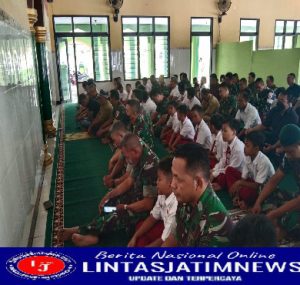 Persiapan Laga Liga Santri Piala KSAD Tahun 2022 Tingkat Pusat, Kodim 0802/Ponorogo Gelar Doa Bersama